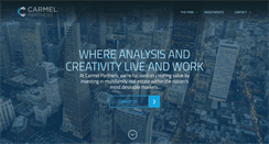 Desktop Screenshot of carmelpartners.com